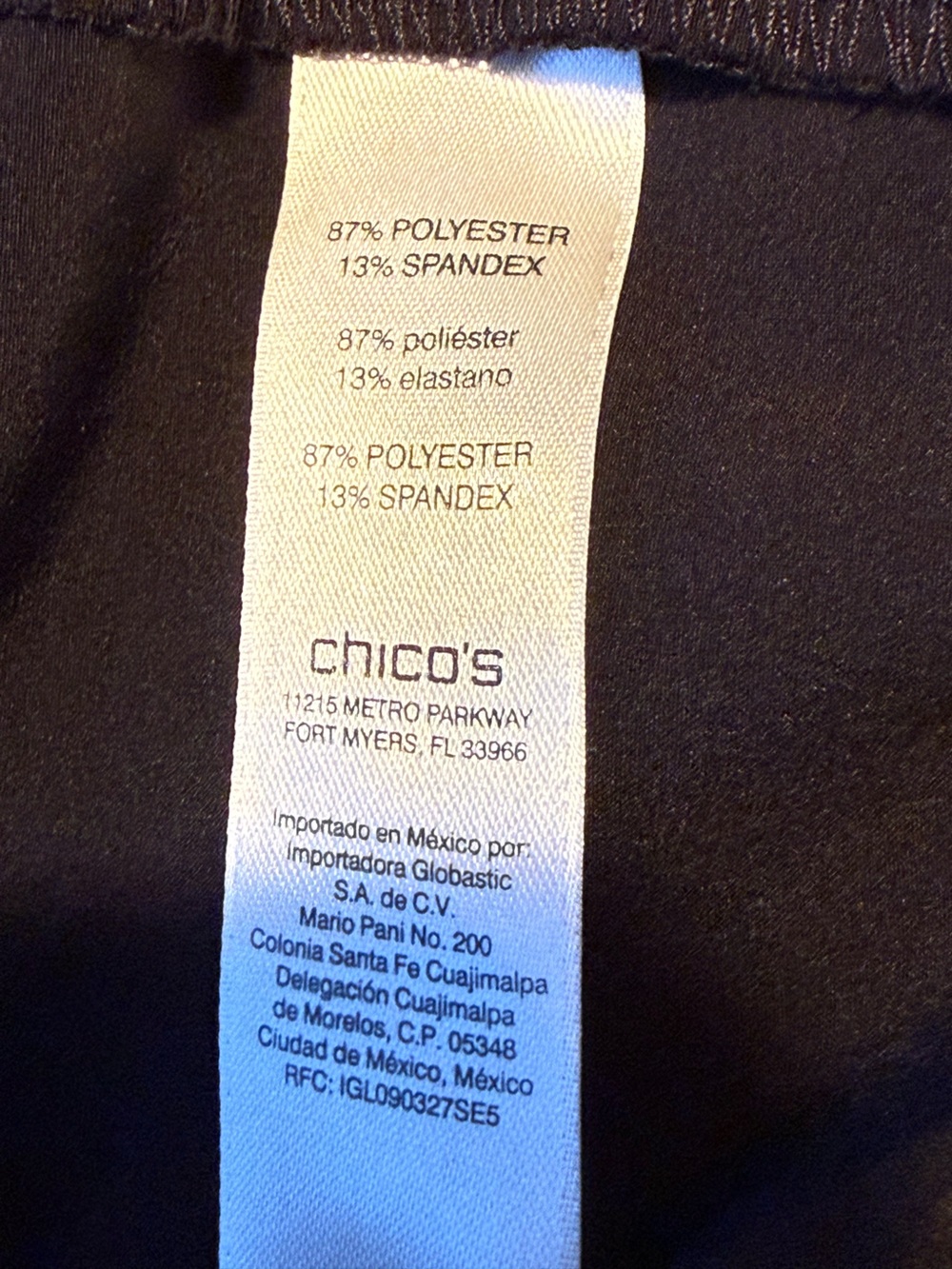 Chico’s size 4T Black Straight-Leg Active Joggers with Zip Pocket - Picture 7 of 8